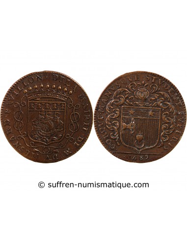 MAIRE DE NANTES - LOUIS MESNARD, SIEUR DU PAVILLON - JETON CUIVRE 1682