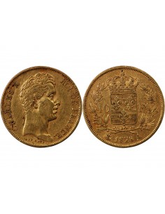 CHARLES X﻿ - 40 FRANCS OR 1828 A PARIS﻿ 2