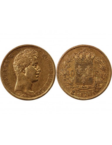 CHARLES X﻿ - 40 FRANCS OR 1828 A PARIS﻿