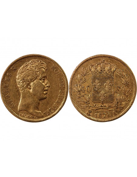 CHARLES X﻿ - 40 FRANCS OR 1828 A PARIS﻿