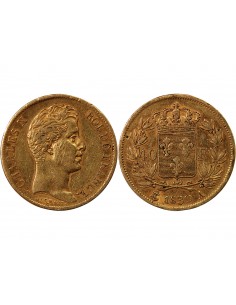 CHARLES X﻿ - 40 FRANCS OR 1830 A PARIS﻿ 2