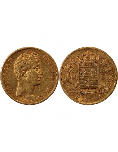 CHARLES X﻿ - 40 FRANCS OR 1830 A PARIS﻿