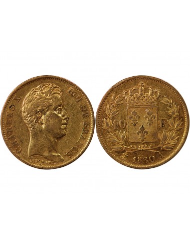 CHARLES X﻿ - 40 FRANCS OR 1830 A PARIS﻿