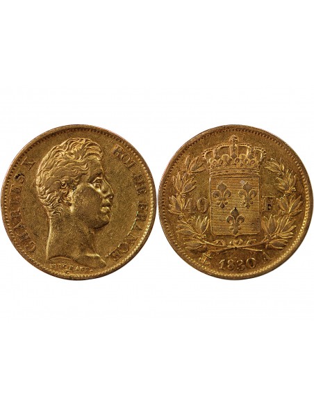CHARLES X﻿ - 40 FRANCS OR 1830 A PARIS﻿
