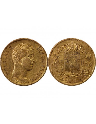 CHARLES X﻿ - 40 FRANCS OR 1830 A PARIS﻿