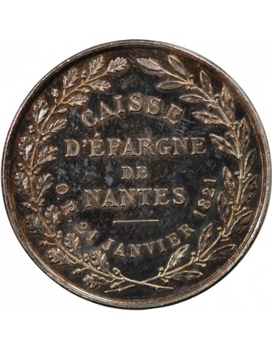 CAISSE D'EPARGNE DE NANTES - JETON ARGENT, 21 JANVIER 1821