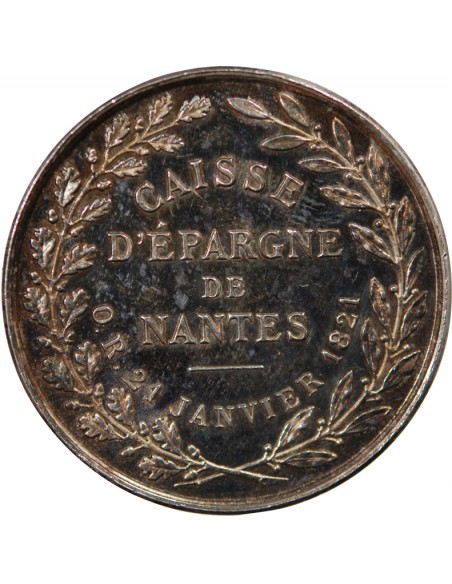 CAISSE D'EPARGNE DE NANTES - JETON ARGENT, 21 JANVIER 1821