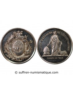 CAISSE D'EPARGNE DE LORIENT - JETON ARGENT poinçon Corne (après 1879)