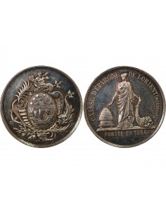 CAISSE D'EPARGNE DE LORIENT - JETON ARGENT poinçon Corne (après 1879) 2