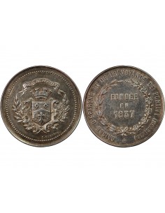 CAISSE D'EPARGNE DE LORIENT - JETON ARGENT poinçon Corne (après 1879) 2