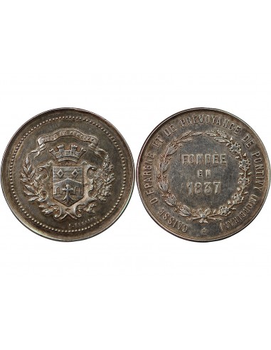 CAISSE D'EPARGNE DE LORIENT - JETON ARGENT poinçon Corne (après 1879)