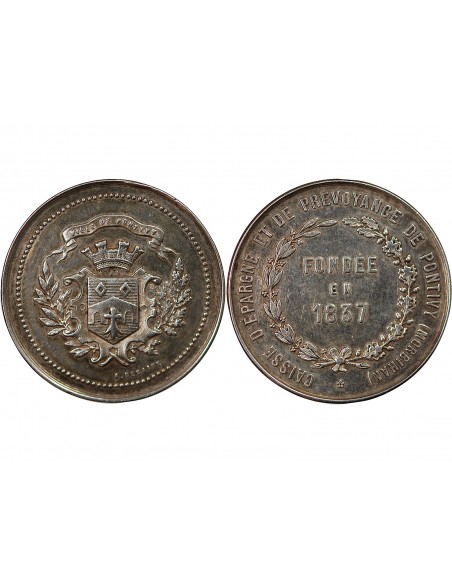 CAISSE D'EPARGNE DE LORIENT - JETON ARGENT poinçon Corne (après 1879)