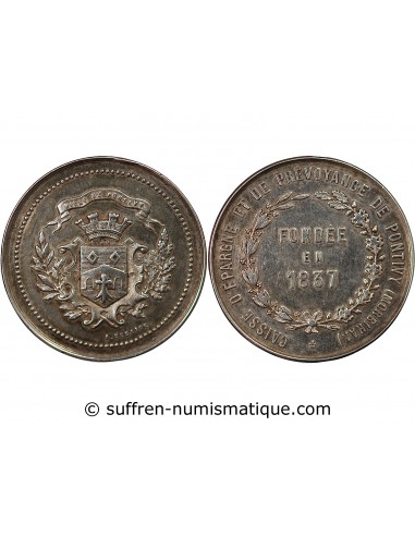 CAISSE D'EPARGNE DE LORIENT - JETON ARGENT poinçon Corne (après 1879)