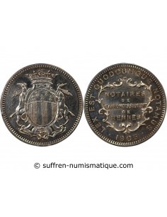 NOTAIRES DE RENNES - JETON ARGENT 1905
