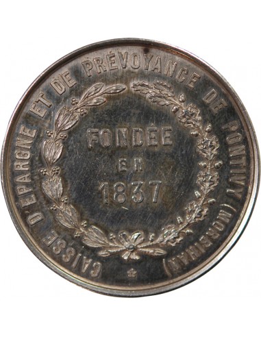 CAISSE D'EPARGNE DE LORIENT - JETON ARGENT poinçon Corne (après 1879)