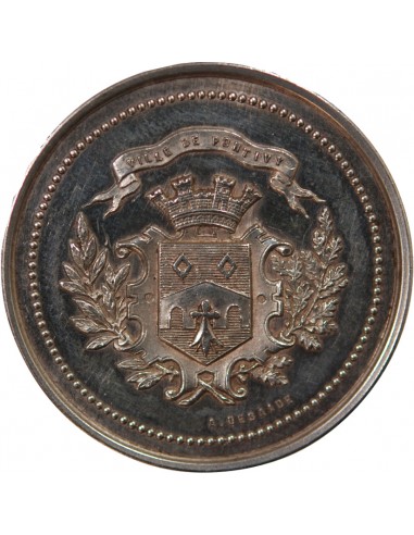 CAISSE D'EPARGNE DE LORIENT - JETON ARGENT poinçon Corne (après 1879)