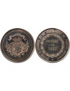 CAISSE D'EPARGNE DE LORIENT - JETON ARGENT poinçon Corne (après 1879) 2