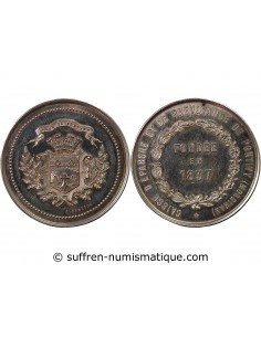 CAISSE D'EPARGNE DE LORIENT - JETON ARGENT poinçon Corne (après 1879)