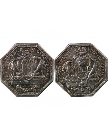 NOBLESSE DE BRETAGNE - YVES DE LA MOTTE FABLET, MAIRE DE RENNES - JETON ARGENT n.d. (c.1788)