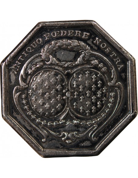 NOBLESSE DE BRETAGNE - RENE FRANCOIS, MARQUIS DE MENOU - JETON ARGENT n.d.