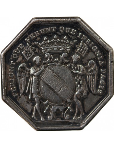 NOBLESSE DE BRETAGNE - RENE FRANCOIS, MARQUIS DE MENOU - JETON ARGENT n.d.