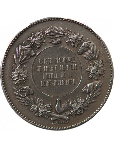 CAISSE REGIONALE DE CREDIT AGRICOLE MUTUEL DE LA LOIRE INFERIEURE - MEDAILLE ARGENT - n.d. (1880-1889)