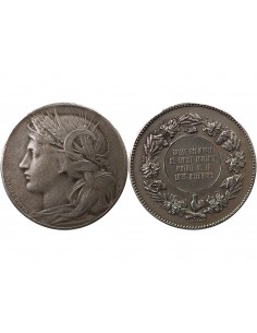 CAISSE REGIONALE DE CREDIT AGRICOLE MUTUEL DE LA LOIRE INFERIEURE - MEDAILLE ARGENT - n.d. (1880-1889) 2