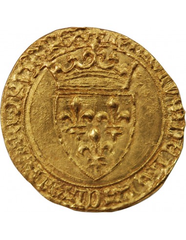 CHARLES VI LE FOU - ECU D'OR A LA COURONNE, 1420-1423