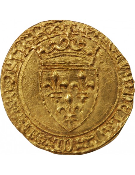 CHARLES VI LE FOU - ECU D'OR A LA COURONNE, 1420-1423