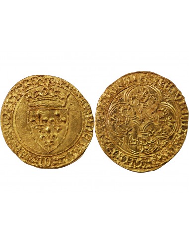 CHARLES VI LE FOU - ECU D'OR A LA COURONNE, 1420-1423