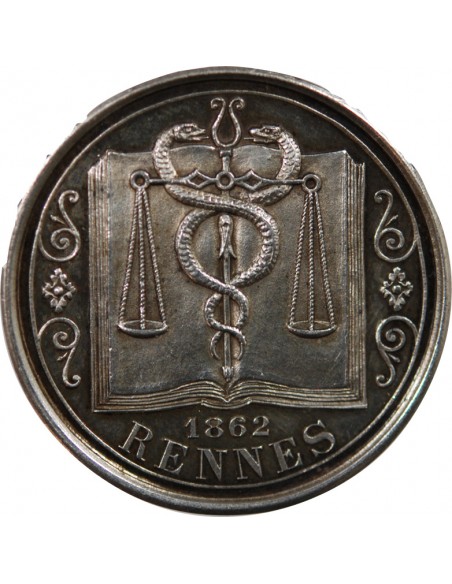 1 jeton Argent poinçon Abeille (après 1860-1879) 9 Rennes