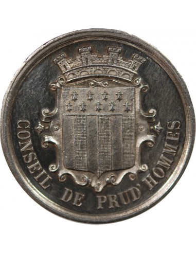 1 jeton Argent poinçon Abeille (après 1860-1879) 9 Rennes