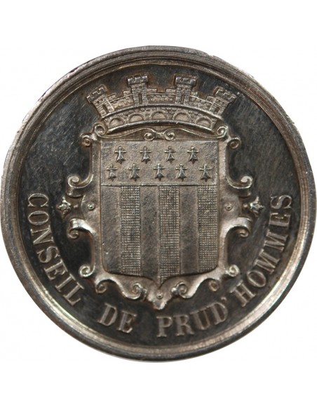 1 jeton Argent poinçon Abeille (après 1860-1879) 9 Rennes