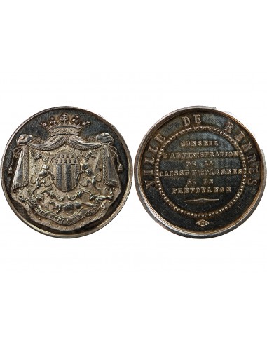 1 jeton Argent Poinçon Corne (après 1879) 9 Rennes