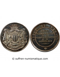 1 jeton Argent Poinçon Corne (après 1879) 9 Rennes