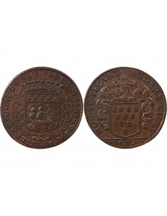 MAIRE DE NANTES - GUILLAUME DE LISLE DE LA NICOLLIERE - JETON ARGENT 1687 2
