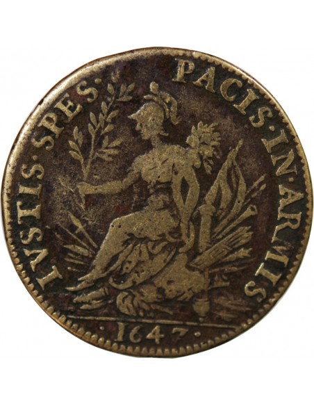 CHAMBRE DES COMPTES DE BRETAGNE – JETON LAITON 1647 NANTES