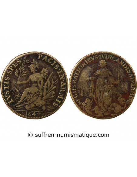 CHAMBRE DES COMPTES DE BRETAGNE – JETON LAITON 1647 NANTES