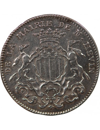 MAIRE DE RENNES - JACQUES JULIEN HEVIN - JETON ARGENT 1762