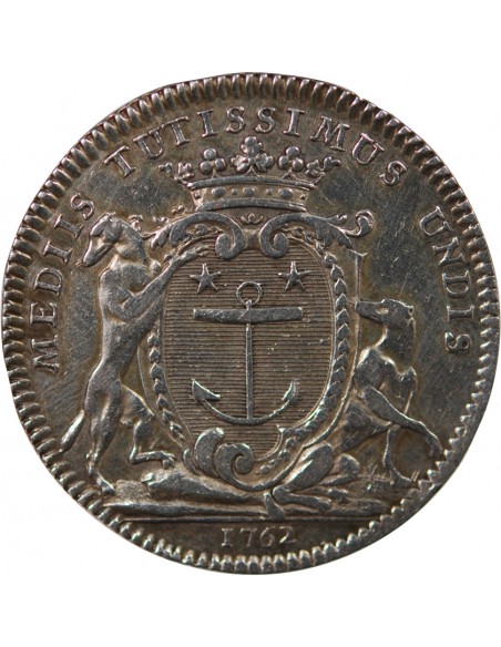 MAIRE DE RENNES - JACQUES JULIEN HEVIN - JETON ARGENT 1762
