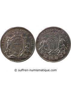 MAIRE DE RENNES - JACQUES JULIEN HEVIN - JETON ARGENT 1762