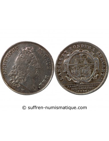 CORPORATIONS DES MARCHANDS EPICIERS APOTIQUAIRES  - JETON ARGENT 1710