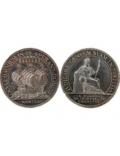 TRIBUNAL DE COMMERCE DE NANTES - JETON ARGENT, SANS POINCON CORNE 2