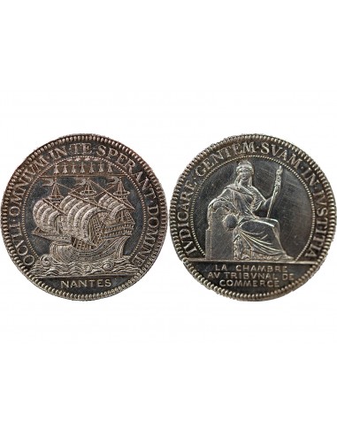TRIBUNAL DE COMMERCE DE NANTES - JETON ARGENT, SANS POINCON CORNE