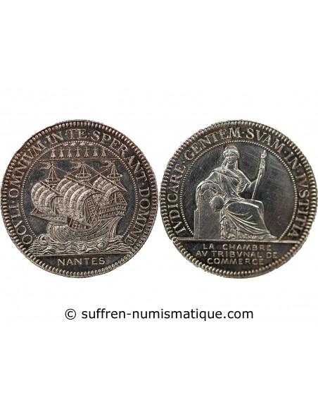 TRIBUNAL DE COMMERCE DE NANTES - JETON ARGENT, SANS POINCON CORNE