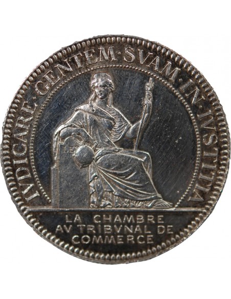 TRIBUNAL DE COMMERCE DE NANTES - JETON ARGENT, SANS POINCON CORNE