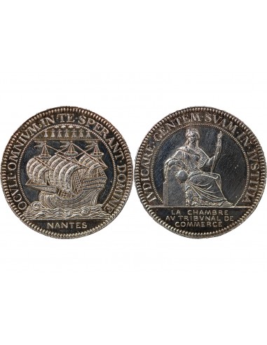 TRIBUNAL DE COMMERCE DE NANTES - JETON ARGENT, SANS POINCON CORNE
