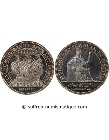 TRIBUNAL DE COMMERCE DE NANTES - JETON ARGENT, SANS POINCON CORNE