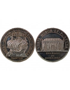 TRIBUNAL DE COMMERCE DE NANTES - JETON ARGENT, SANS POINCON CORNE 2