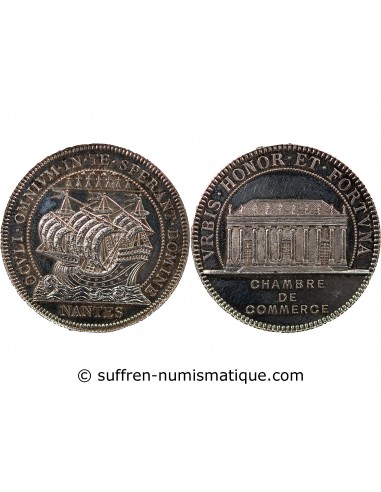 TRIBUNAL DE COMMERCE DE NANTES - JETON ARGENT, SANS POINCON CORNE